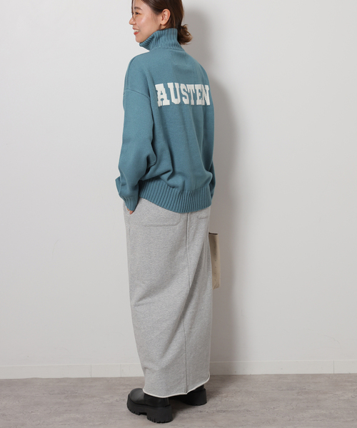 セール】別注【LOGAN Knitting Mills】*RELUME ハーフジップニットプル