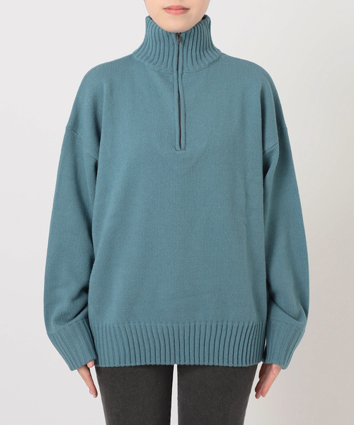 セール】別注【LOGAN Knitting Mills】*RELUME ハーフジップニットプル