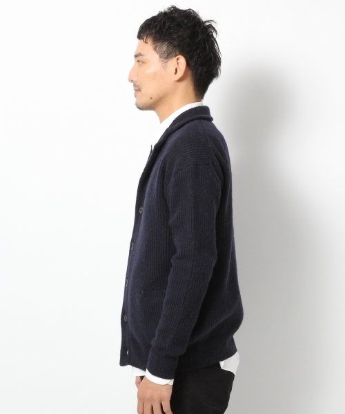 GLOBAL WORK（グローバルワーク）の「7ゲージラムテーラーカーデ/567421（カーディガン/ボレロ・メンズ・ブラック/ネイビー/ダークグレー/グレー・LARGE/X-LARGE/MEDIUM/SMALL）」の6枚目の写真