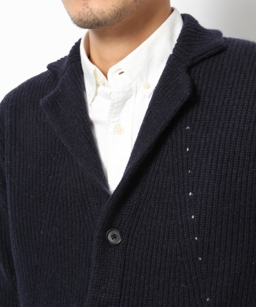 GLOBAL WORK（グローバルワーク）の「7ゲージラムテーラーカーデ/567421（カーディガン/ボレロ・メンズ・ブラック/ネイビー/ダークグレー/グレー・LARGE/X-LARGE/MEDIUM/SMALL）」の7枚目の写真