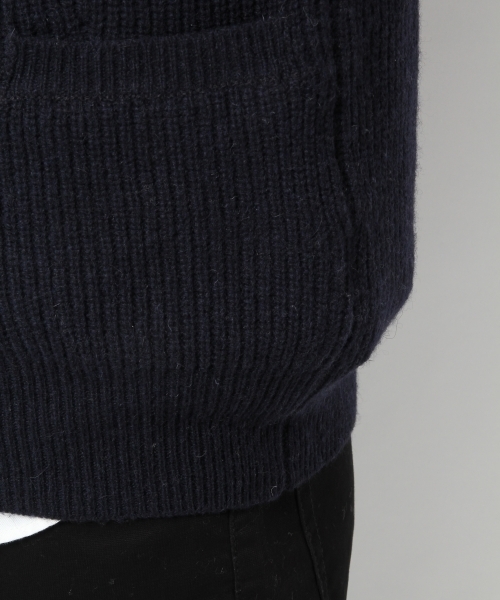 GLOBAL WORK（グローバルワーク）の「7ゲージラムテーラーカーデ/567421（カーディガン/ボレロ・メンズ・ブラック/ネイビー/ダークグレー/グレー・LARGE/X-LARGE/MEDIUM/SMALL）」の11枚目の写真