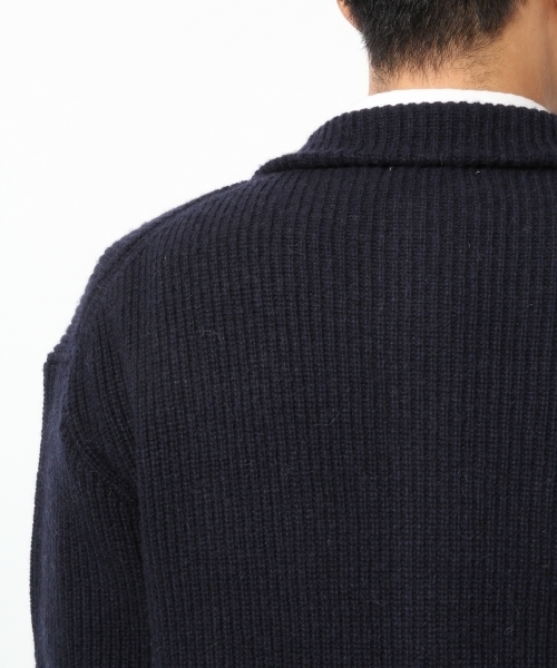 GLOBAL WORK（グローバルワーク）の「7ゲージラムテーラーカーデ/567421（カーディガン/ボレロ・メンズ・ブラック/ネイビー/ダークグレー/グレー・LARGE/X-LARGE/MEDIUM/SMALL）」の12枚目の写真