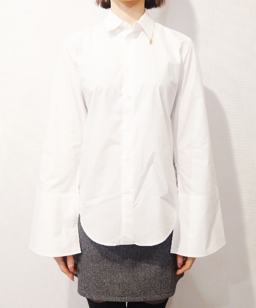 CRYSTAL BALL（クリスタルボール）の「ワイドカフスブラウス（シャツ/ブラウス・レディース・ホワイト・SMALL）」の4枚目の写真