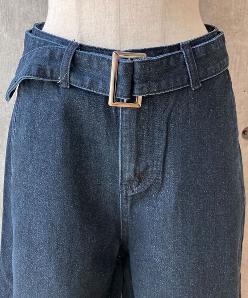 meJane(ミージェーン)の「デニムワイドバギーパンツ(デニムパンツ・レディース・インディゴブルー・L/M/S)」の18枚目の写真
