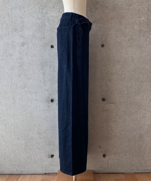 meJane(ミージェーン)の「デニムワイドバギーパンツ(デニムパンツ・レディース・インディゴブルー・L/M/S)」の16枚目の写真