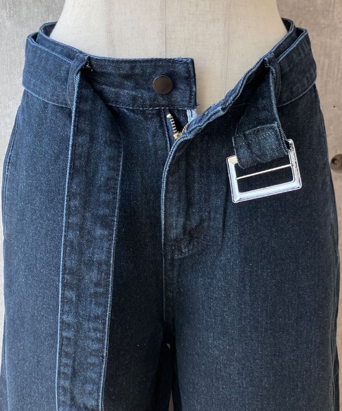 meJane(ミージェーン)の「デニムワイドバギーパンツ(デニムパンツ・レディース・インディゴブルー・L/M/S)」の19枚目の写真