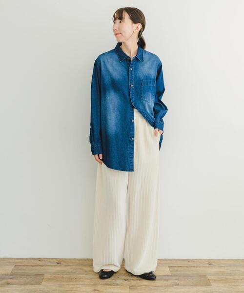 ITEMS URBANRESEARCH(アイテムズ アーバンリサーチ)の「ベロアイージーパンツ(その他パンツ・レディース・ホワイト系その他/ライトブラウン/チャコールグレー・FREE)」の6枚目の写真