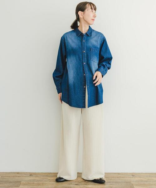 ITEMS URBANRESEARCH(アイテムズ アーバンリサーチ)の「ベロアイージーパンツ(その他パンツ・レディース・ホワイト系その他/ライトブラウン/チャコールグレー・FREE)」の7枚目の写真