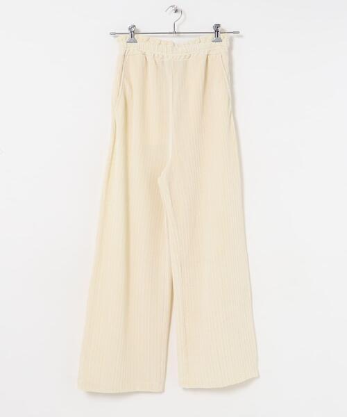 ITEMS URBANRESEARCH(アイテムズ アーバンリサーチ)の「ベロアイージーパンツ(その他パンツ・レディース・ホワイト系その他/ライトブラウン/チャコールグレー・FREE)」の8枚目の写真