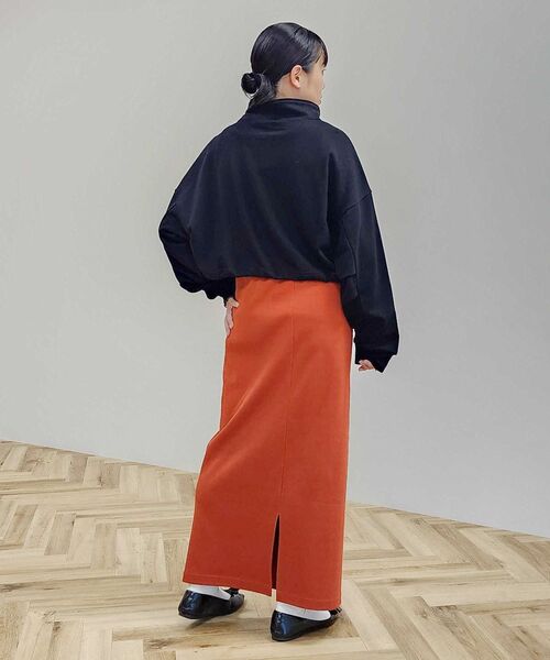 CRAFT STANDARD BOUTIQUE（クラフトスタンダードブティック）の「【WEB限定】裏毛ダブルジップショートスウェット（スウェット・レディース・ブラック/ホワイト系その他/ネイビー/杢グレー/グリーン系その他3/カーキ・FREE）」の8枚目の写真