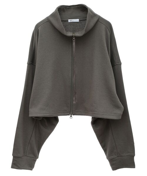 CRAFT STANDARD BOUTIQUE（クラフトスタンダードブティック）の「【WEB限定】裏毛ダブルジップショートスウェット（スウェット・レディース・ブラック/ホワイト系その他/ネイビー/杢グレー/グリーン系その他3/カーキ・FREE）」の13枚目の写真