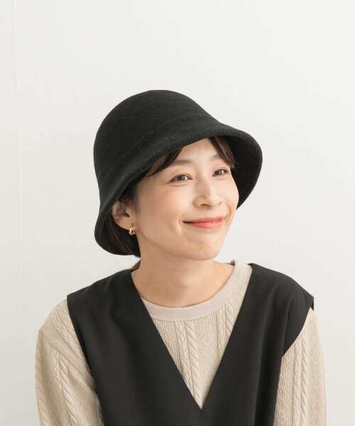 URBAN RESEARCH DOORS（アーバンリサーチドアーズ）の「ウールバスクハット（ハット・レディース・アイボリー/ブラック・ONE）」の9枚目の写真