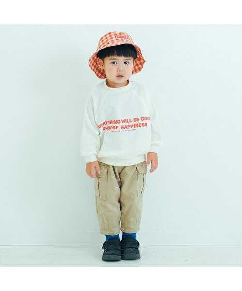 p.premier(ピードットプルミエ)の「【ジュニア対応】お花の刺繍のゆったりカーゴパンツ(カーゴパンツ・キッズ・ベージュ/カーキ・80/90/100/110/120/130/140)」の16枚目の写真