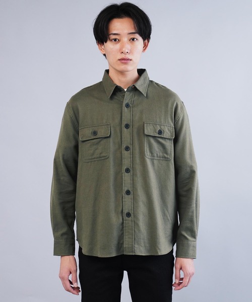 jiggys shop（ジギーズショップ）の「長袖CPOフランネルシャツ（シャツ/ブラウス・メンズ・グレー/ブラック/カーキ/グレー系その他/ネイビー/ホワイト・SMALL/MEDIUM/LARGE/X-LARGE）」の18枚目の写真