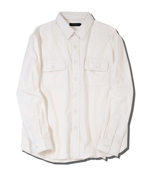 jiggys shop（ジギーズショップ）の「長袖CPOフランネルシャツ（シャツ/ブラウス・メンズ・グレー/ブラック/カーキ/グレー系その他/ネイビー/ホワイト・SMALL/MEDIUM/LARGE/X-LARGE）」の7枚目の写真