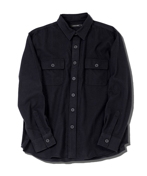 jiggys shop（ジギーズショップ）の「長袖CPOフランネルシャツ（シャツ/ブラウス・メンズ・グレー/ブラック/カーキ/グレー系その他/ネイビー/ホワイト・SMALL/MEDIUM/LARGE/X-LARGE）」の9枚目の写真