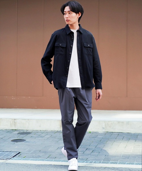 jiggys shop（ジギーズショップ）の「長袖CPOフランネルシャツ（シャツ/ブラウス・メンズ・グレー/ブラック/カーキ/グレー系その他/ネイビー/ホワイト・SMALL/MEDIUM/LARGE/X-LARGE）」の10枚目の写真