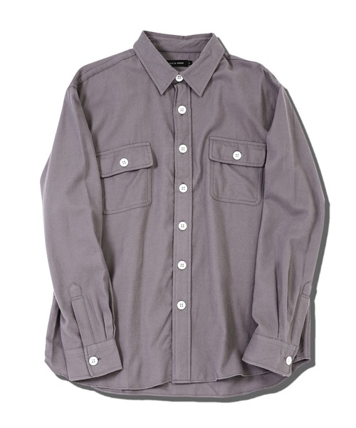 jiggys shop（ジギーズショップ）の「長袖CPOフランネルシャツ（シャツ/ブラウス・メンズ・グレー/ブラック/カーキ/グレー系その他/ネイビー/ホワイト・SMALL/MEDIUM/LARGE/X-LARGE）」の13枚目の写真