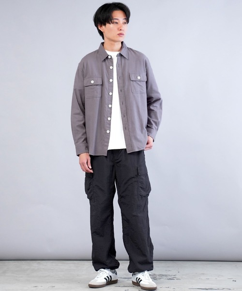 jiggys shop（ジギーズショップ）の「長袖CPOフランネルシャツ（シャツ/ブラウス・メンズ・グレー/ブラック/カーキ/グレー系その他/ネイビー/ホワイト・SMALL/MEDIUM/LARGE/X-LARGE）」の14枚目の写真