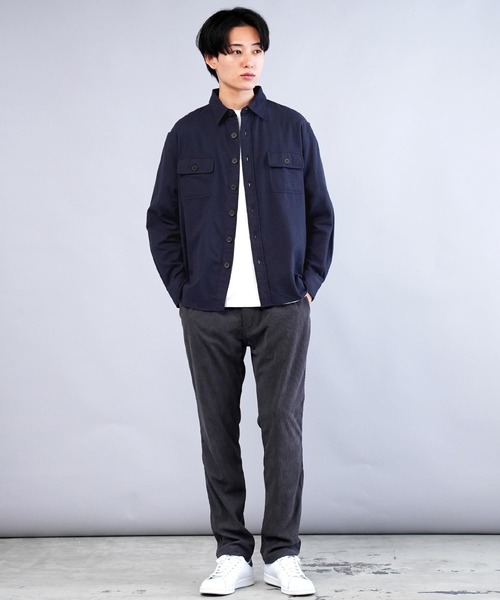 jiggys shop（ジギーズショップ）の「長袖CPOフランネルシャツ（シャツ/ブラウス・メンズ・グレー/ブラック/カーキ/グレー系その他/ネイビー/ホワイト・SMALL/MEDIUM/LARGE/X-LARGE）」の17枚目の写真