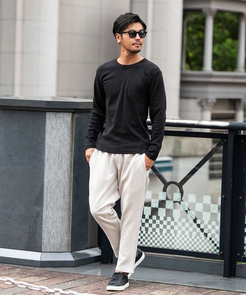 JEMORGAN(ジェーイーモーガン)の「『JEMORGAN LONG JOHNS/ジェーイーモーガンロングジョーンズ』テレコクルーネック長袖Tシャツ【+】(Tシャツ/カットソー・メンズ・杢グレー/ブラック/オフホワイト・L/XL/M)」の11枚目の写真