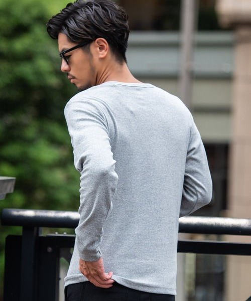 JEMORGAN(ジェーイーモーガン)の「『JEMORGAN LONG JOHNS/ジェーイーモーガンロングジョーンズ』テレコクルーネック長袖Tシャツ【+】(Tシャツ/カットソー・メンズ・杢グレー/ブラック/オフホワイト・L/XL/M)」の14枚目の写真