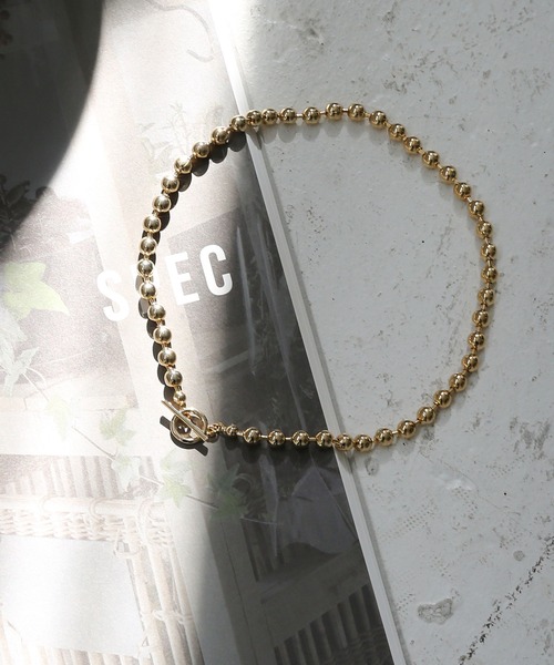 colleca la（コレカラ）の「ボールチェーンマンテルチョーカー（チョーカー・レディース・シルバー/ゴールド・FREE）」の2枚目の写真