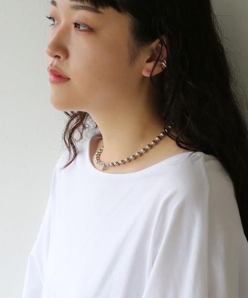 colleca la（コレカラ）の「ボールチェーンマンテルチョーカー（チョーカー・レディース・シルバー/ゴールド・FREE）」の3枚目の写真