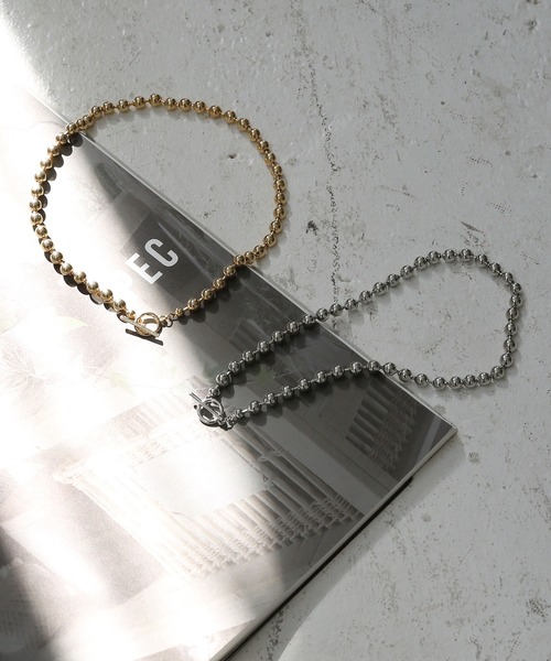 colleca la（コレカラ）の「ボールチェーンマンテルチョーカー（チョーカー・レディース・シルバー/ゴールド・FREE）」の7枚目の写真