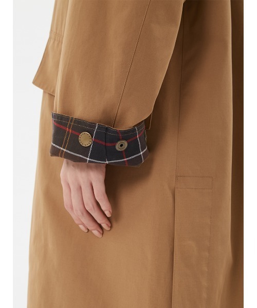Barbour（バブアー）の「"JAPAN LIMITED" 【CALDBECK / カルドベック】 ノンワックス コート（ステンカラーコート・レディース・ベージュ/グレー/ブラック・SMALL/MEDIUM）」の14枚目の写真
