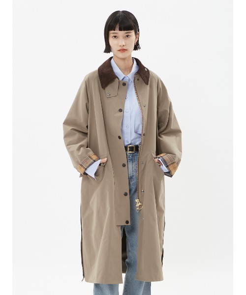 Barbour（バブアー）の「"JAPAN LIMITED" 【CALDBECK / カルドベック】 ノンワックス コート（ステンカラーコート・レディース・ベージュ/グレー/ブラック・SMALL/MEDIUM）」の20枚目の写真