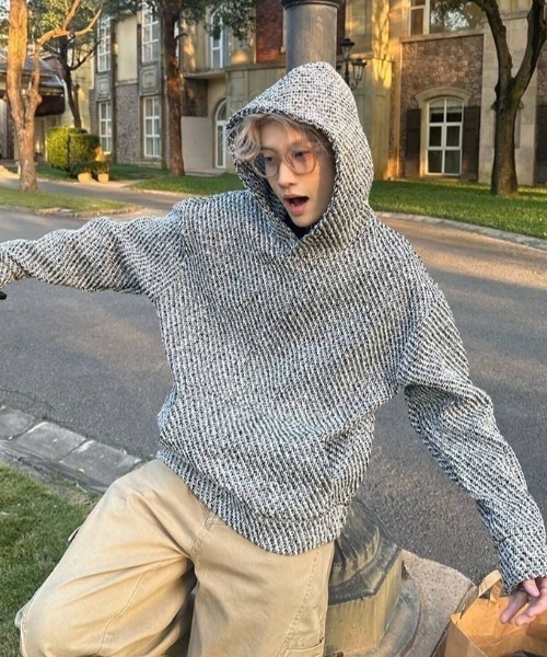 セール】ツイードスタイルパーカー（パーカー）｜FreeZone（フリー