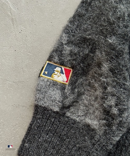 セール】Perushu × MLB コラボアーガイルシャギーニット