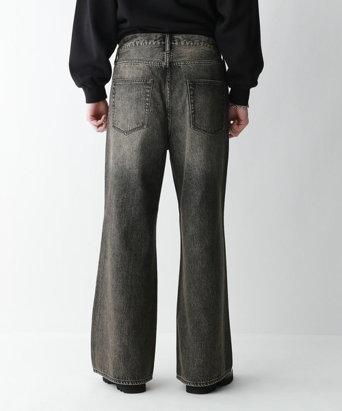 RAGEBLUE（レイジブルー）の「ヴィンテージライク/バギーワイドデニムフレアパンツ（デニムパンツ・メンズ・グレー/ブルー/ブラウン・SMALL/MEDIUM/LARGE）」の17枚目の写真