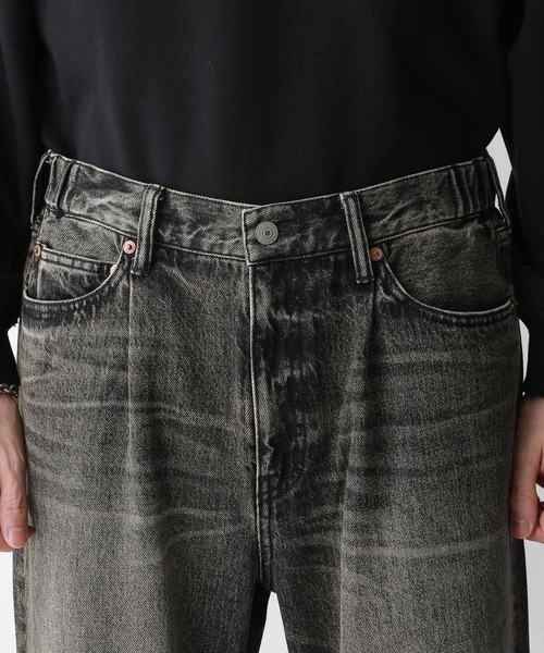 RAGEBLUE（レイジブルー）の「ヴィンテージライク/バギーワイドデニムフレアパンツ（デニムパンツ・メンズ・グレー/ブルー/ブラウン・SMALL/MEDIUM/LARGE）」の20枚目の写真