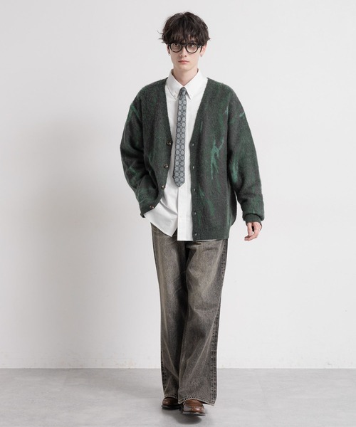 RAGEBLUE（レイジブルー）の「ヴィンテージライク/バギーワイドデニムフレアパンツ（デニムパンツ・メンズ・グレー/ブルー/ブラウン・SMALL/MEDIUM/LARGE）」の4枚目の写真