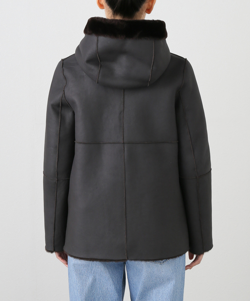 PAOLO GELLI/パオロジェリ リアルムートンフードジップブルゾン Noble（ノーブル）の「PAOLO GELLI/パオロジェリ フードジップブルゾン