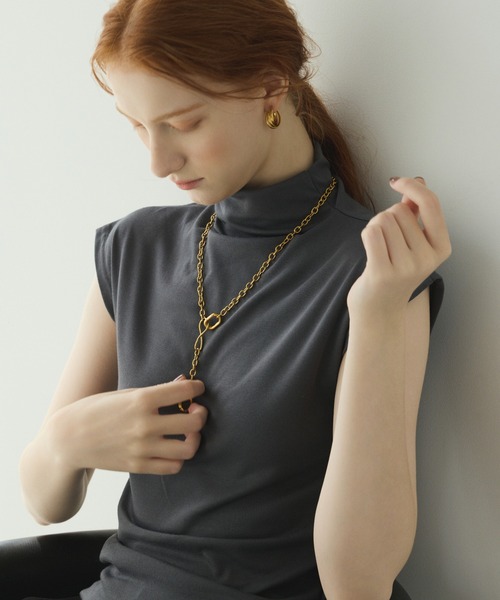 CENE（セネ）の「【CENE】セネ/カラビナネックレス（ネックレス・レディース・ゴールド/シルバー・FREE）」の7枚目の写真