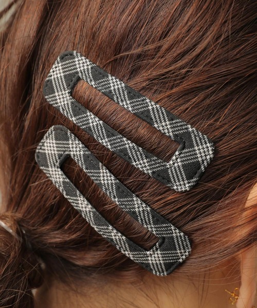 emis チェック柄ヘアピン 10個セット チェック柄ぱっちんヘアピン-激安ヘアアクセサリーの通販販売