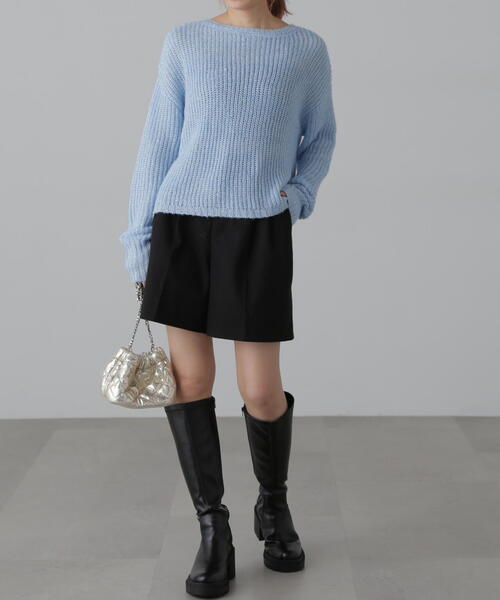 FREE'S MART（フリーズマート）の「[MFM]スパンコールカタアゼニット（ニット/セーター・レディース・ブルー/グレー/ホワイト・FREE）」の16枚目の写真