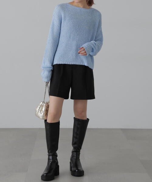 FREE'S MART（フリーズマート）の「[MFM]スパンコールカタアゼニット（ニット/セーター・レディース・ブルー/グレー/ホワイト・FREE）」の15枚目の写真