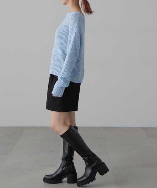 FREE'S MART（フリーズマート）の「[MFM]スパンコールカタアゼニット（ニット/セーター・レディース・ブルー/グレー/ホワイト・FREE）」の14枚目の写真