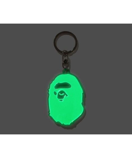 A BATHING APE（アベイシングエイプ）の「APE HEAD REFLECTIVE KEYCHAIN（キーホルダー・メンズ・ブルー/グリーン/ピンク・FREE）」の4枚目の写真