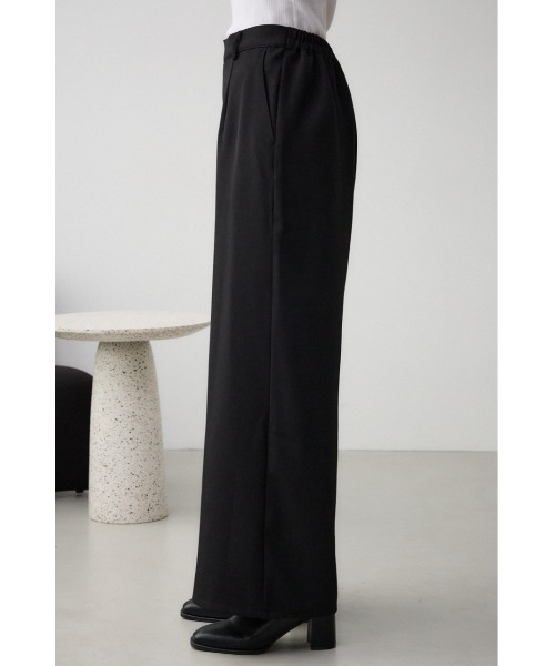 AZUL by moussy(アズールバイマウジー)の「ベーシックリラックスワイドパンツ(スラックス・レディース・ブラック/グレー/ネイビー・FREE)」の10枚目の写真