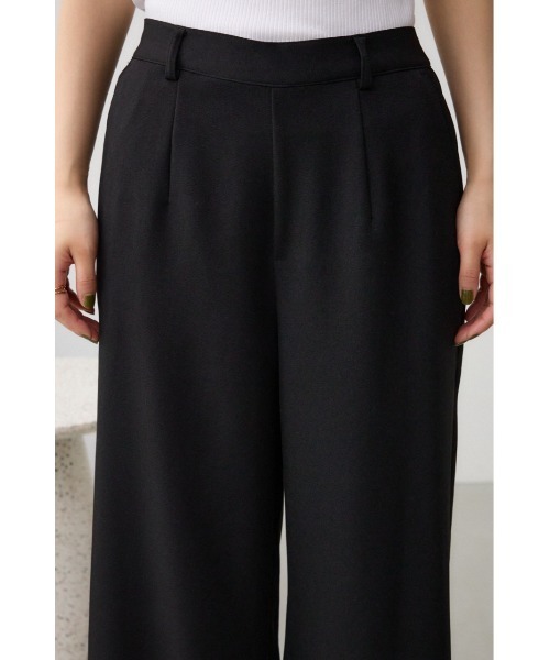 AZUL by moussy(アズールバイマウジー)の「ベーシックリラックスワイドパンツ(スラックス・レディース・ブラック/グレー/ネイビー・FREE)」の12枚目の写真