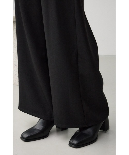 AZUL by moussy(アズールバイマウジー)の「ベーシックリラックスワイドパンツ(スラックス・レディース・ブラック/グレー/ネイビー・FREE)」の15枚目の写真