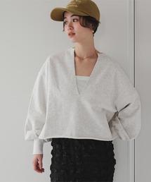 titivate | 深Vネックスウェットプルオーバー(スウェット)