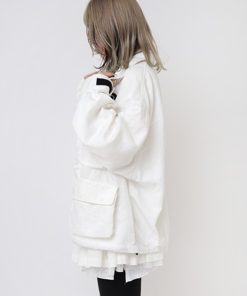 RNA(アールエヌエー)の「J2136 メニポケアウトドアジャケット(ブルゾン・レディース・オレンジ/ブラック/ホワイト・MEDIUM)」の7枚目の写真