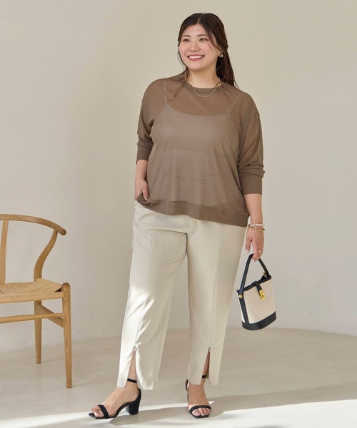 2WAYセンターファスナースリットパンツ（スラックス）｜LAVEANGE