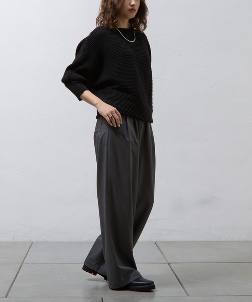 COLONY 2139（コロニートゥーワンスリーナイン）の「ラメ混ドルマンニットプルオーバー（ニット/セーター・レディース・ブラック/グレー/ベージュ/ライトグレー・FREE）」の22枚目の写真